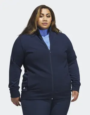 Textured Full-Zip Jacket (Plus Size)