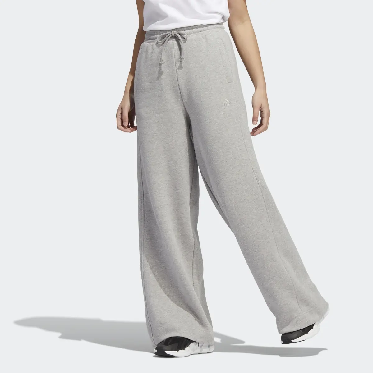 Adidas ALL SZN Fleece Wide Pants. 1