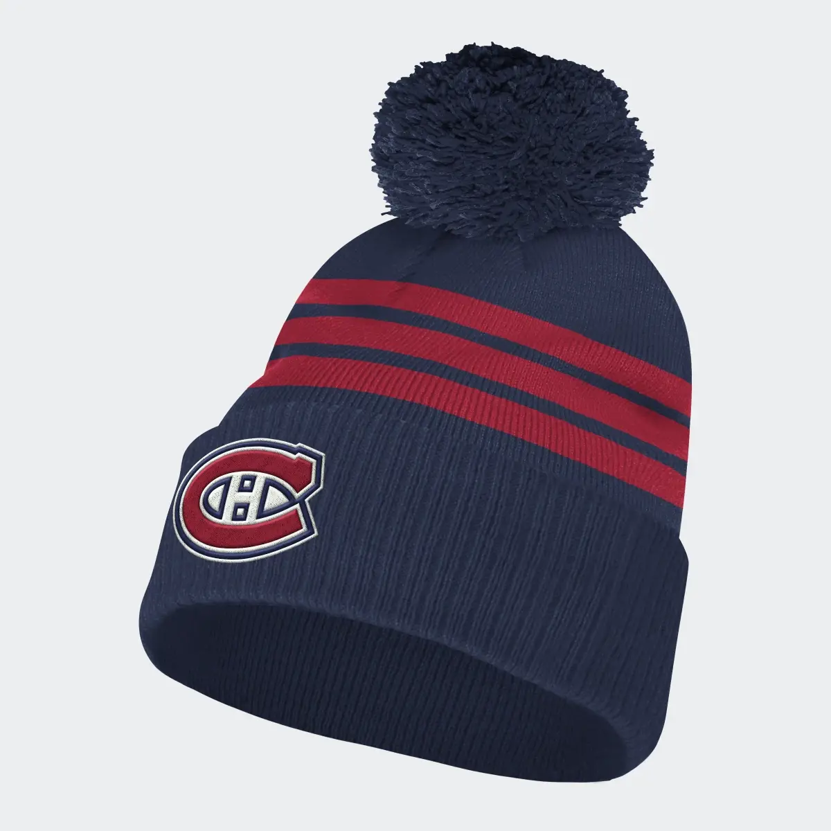 Adidas Canadiens Cuffed Pom Beanie. 2