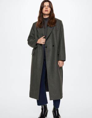 Klapalı uzun palto