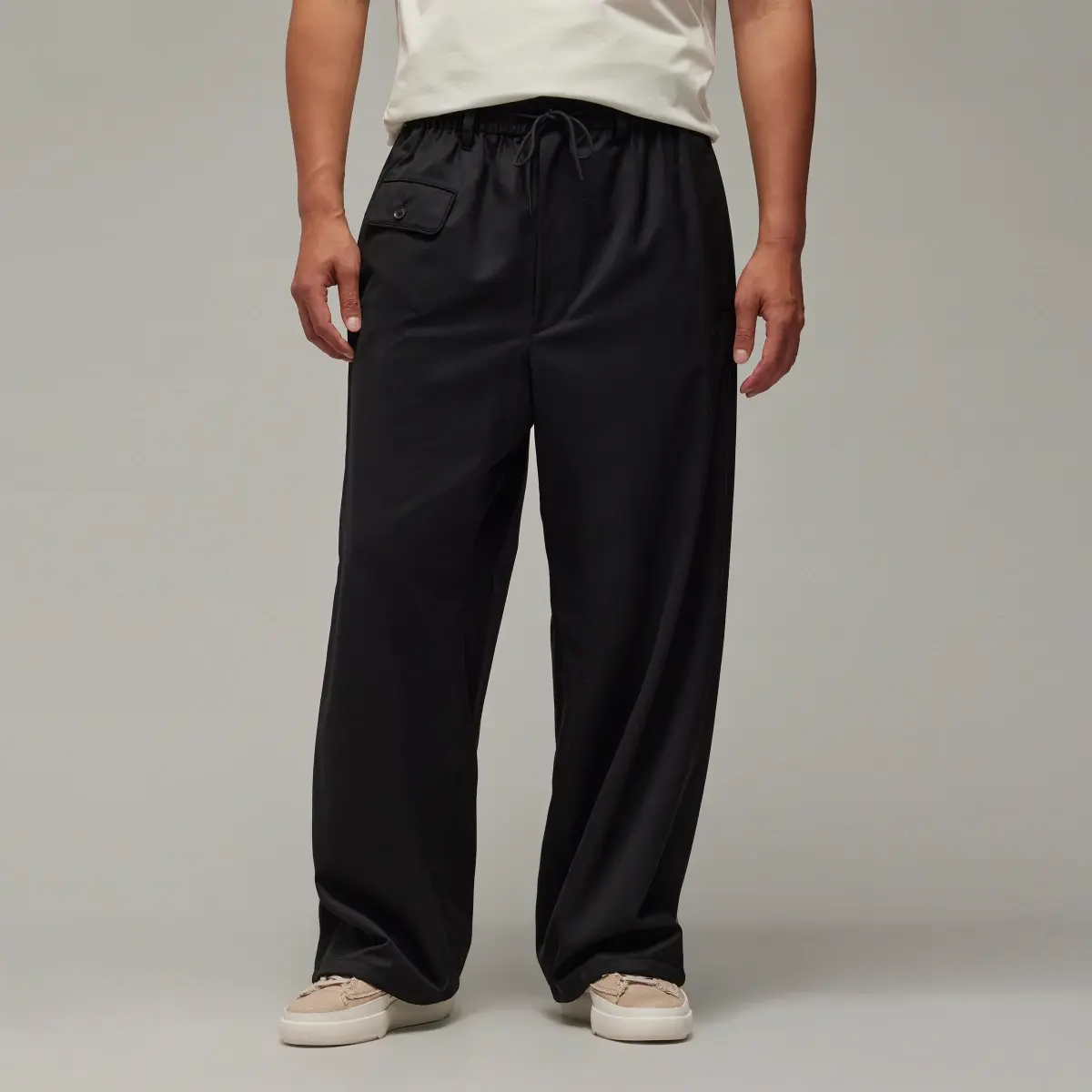 Adidas Y-3 Refined Woven Straight Leg Pants. 1