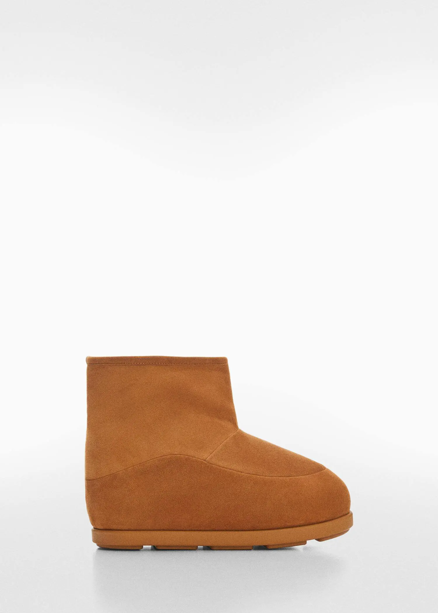Mango Fur-effect suede ankle boots. 2