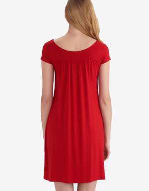 59333 Kırmızı Penye Elbise