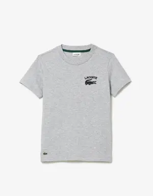 Boys' Lacoste Printed Cotton Jersey T-shirt