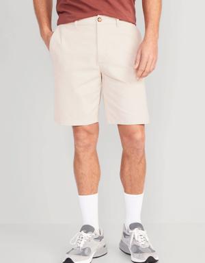 Slim Built-In Flex Rotation Chino Shorts for Men -- 9-inch inseam beige