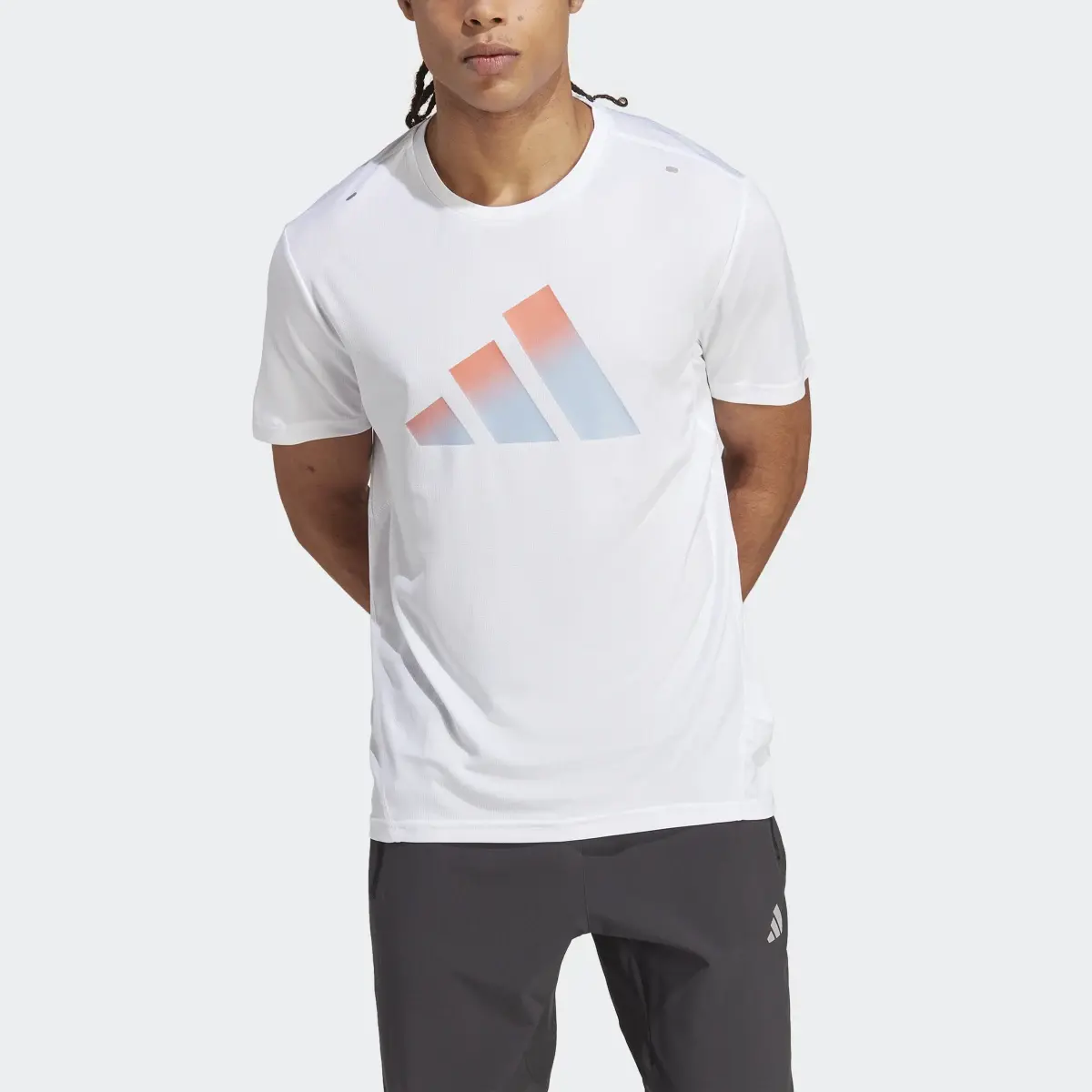 Adidas T-shirt Run Icons 3 Bar Logo. 1