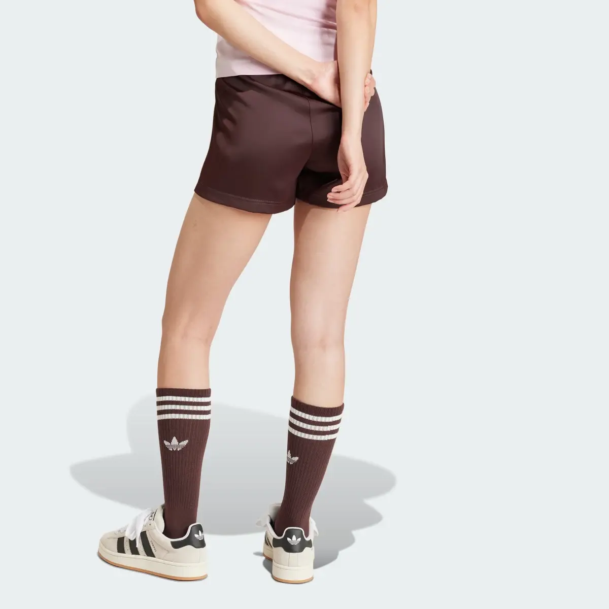 Adidas 3-Stripes Satin Shorts. 3