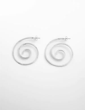 Mango Spiral hoop earrings