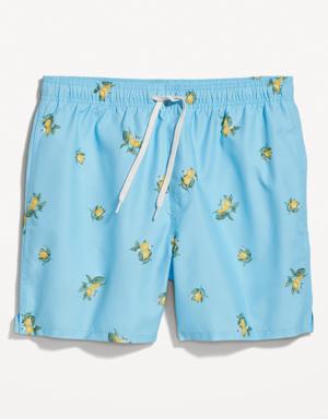 Old Navy Printed Swim Trunks for Men -- 5-inch inseam yellow