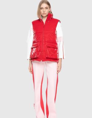 Red - Gray Double Sided Vest