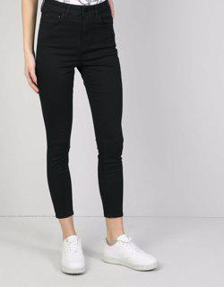 760 Dıana Yüksek Bel Dar Paça Super Slim Fit Siyah Kadın Jean Pantolon