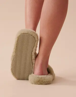 Faux Fur Slide Slippers