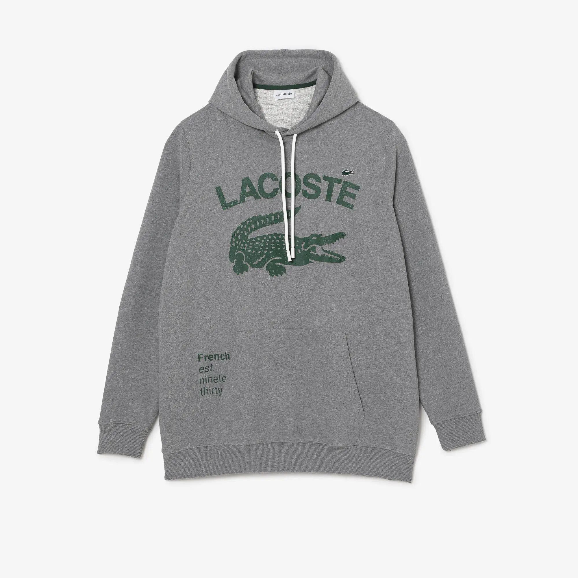 Lacoste Herren LACOSTE Kapuzenpulli mit extragroßem Krokodilaufdruck – Übergröße. 2