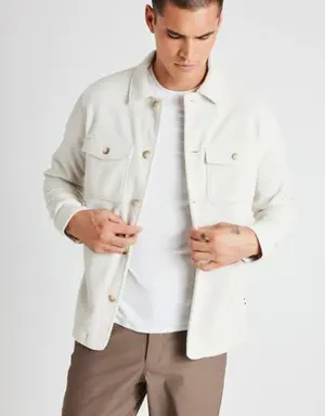 Water Resistant Fleece Shirt Jacket