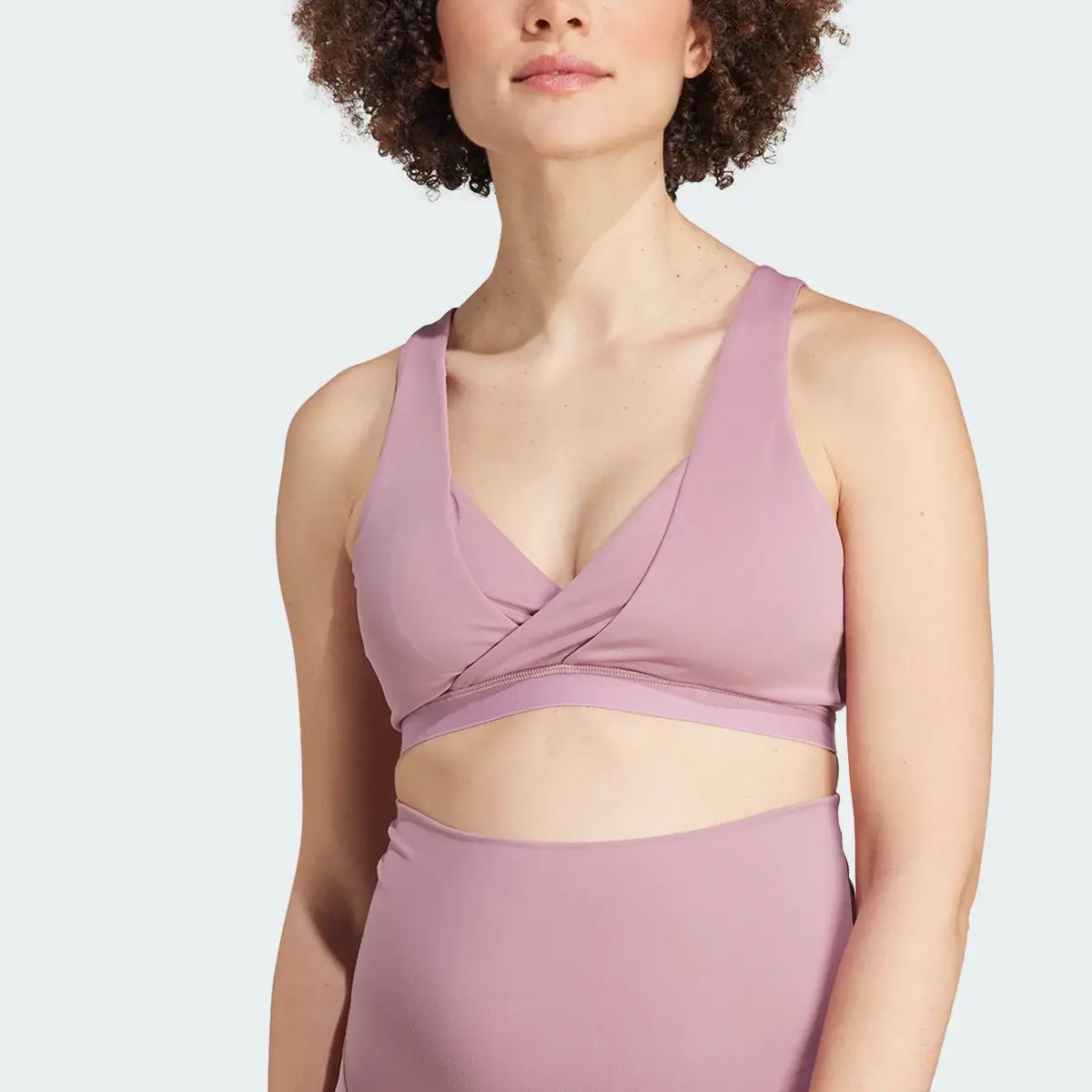 Adidas Yoga Essentials Studio Light-Support Nursing Bra. 1