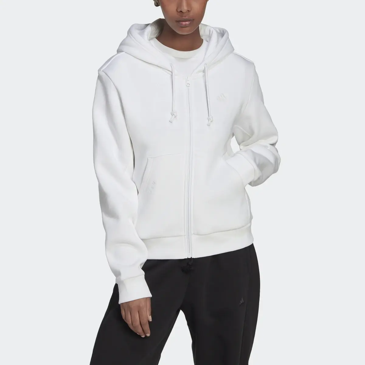 Adidas ALL SZN Fleece Full-Zip Hoodie. 1