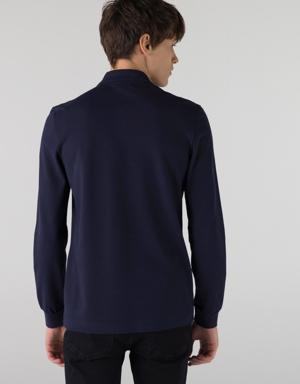 Lacoste Erkek Classic Fit Uzun Kollu L.12.12 Lacivert Polo. 3 Lacoste Erkek Classic Fit Uzun Kollu L.12.12 Lacivert Polo. 3