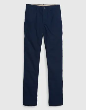 Kids Jersey-Lined Khakis with Washwell blue