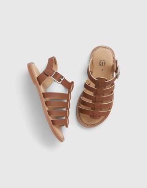 Toddler Strappy Sandals brown