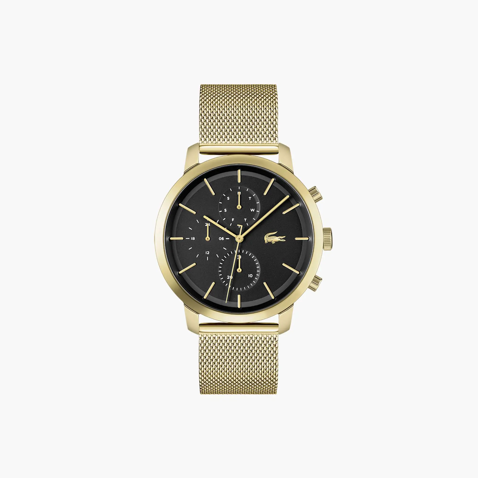 Lacoste Herren LACOSTE Replay Armbanduhr aus IP-vergoldetem Stahl. 1