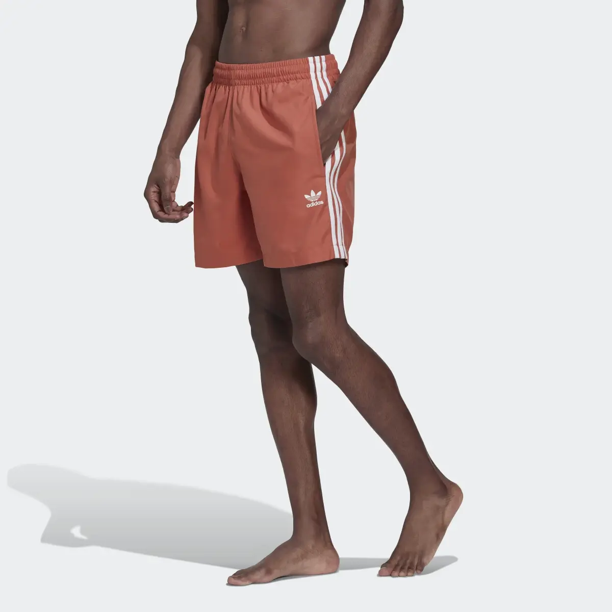 Adidas Adicolor Classics 3-Stripes Swim Shorts. 1