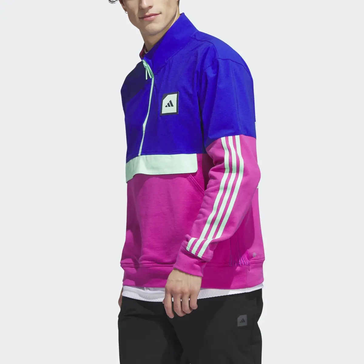 Adidas Adicross 1/2-Zip Golf Anorak. 1