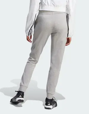 Adidas AEROREADY Game and Go Regular Tapered Fleece Joggers. 2