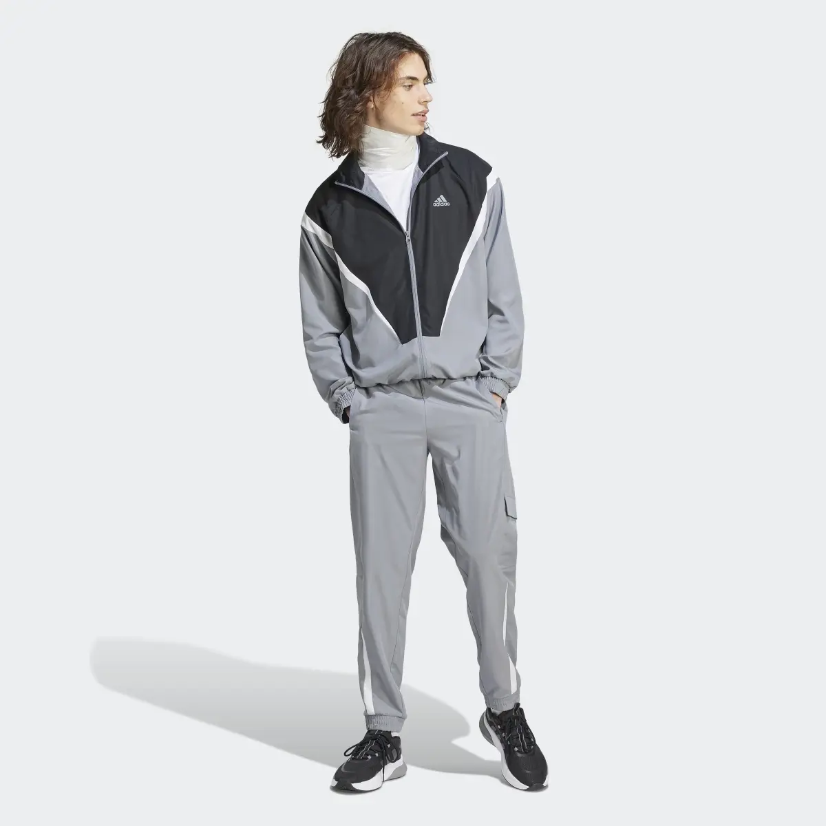 Adidas Sportswear Woven Non-Hooded Track Suit. 2