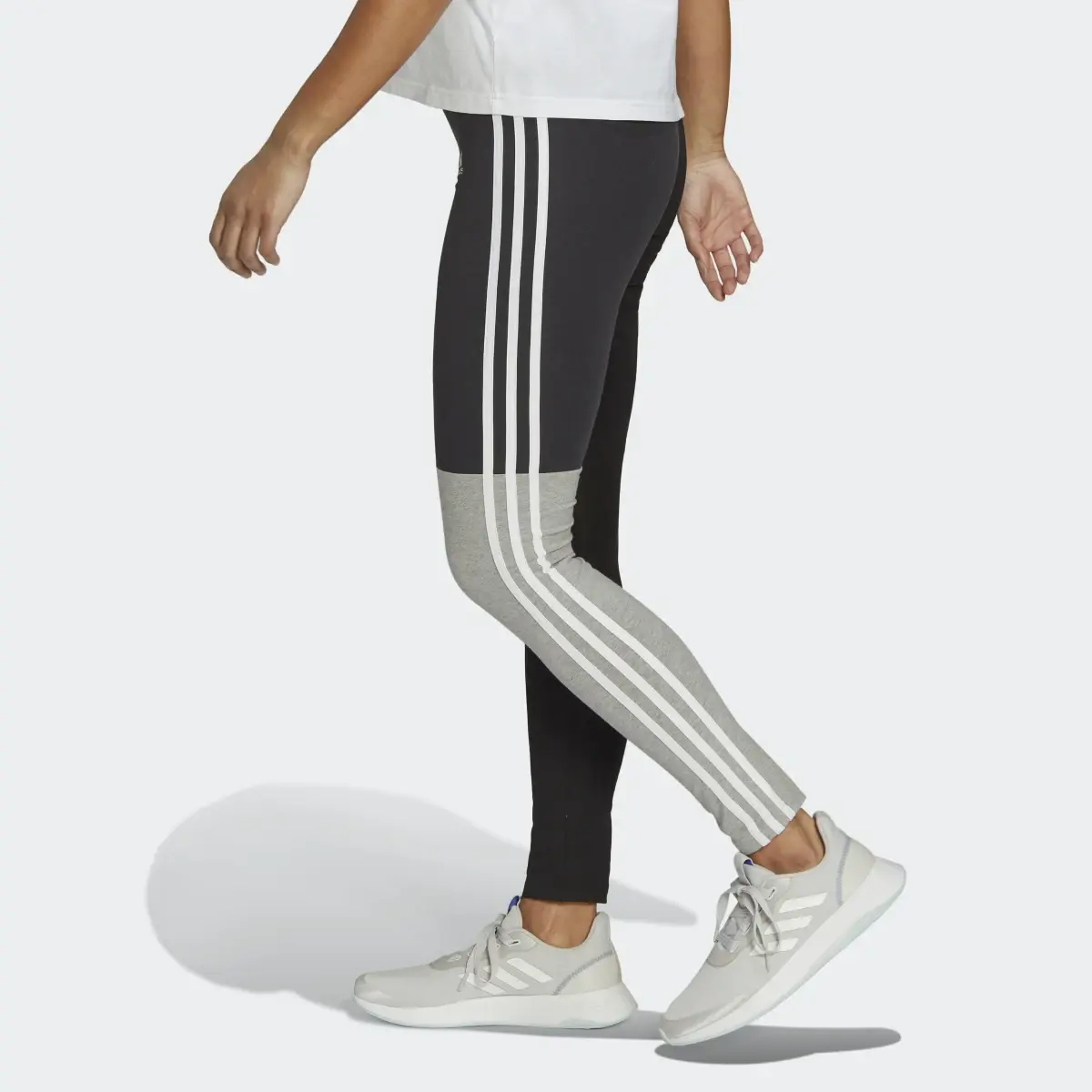 Adidas Legging coton Essentials 3-Stripes Colorblock. 2