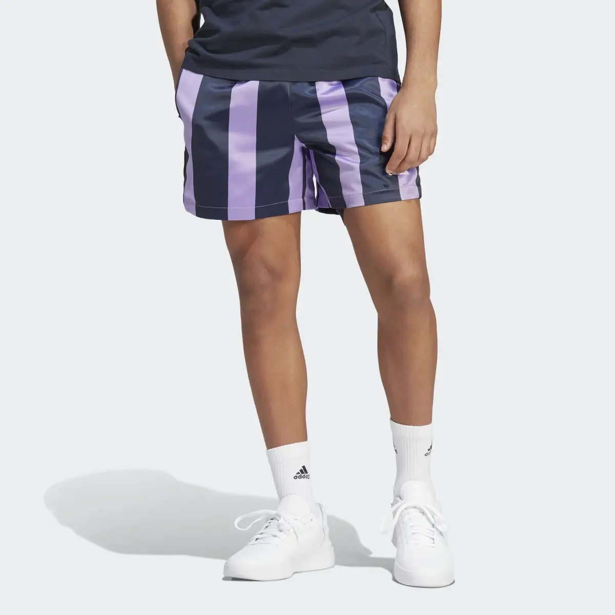 Adidas Satin Shorts. 1