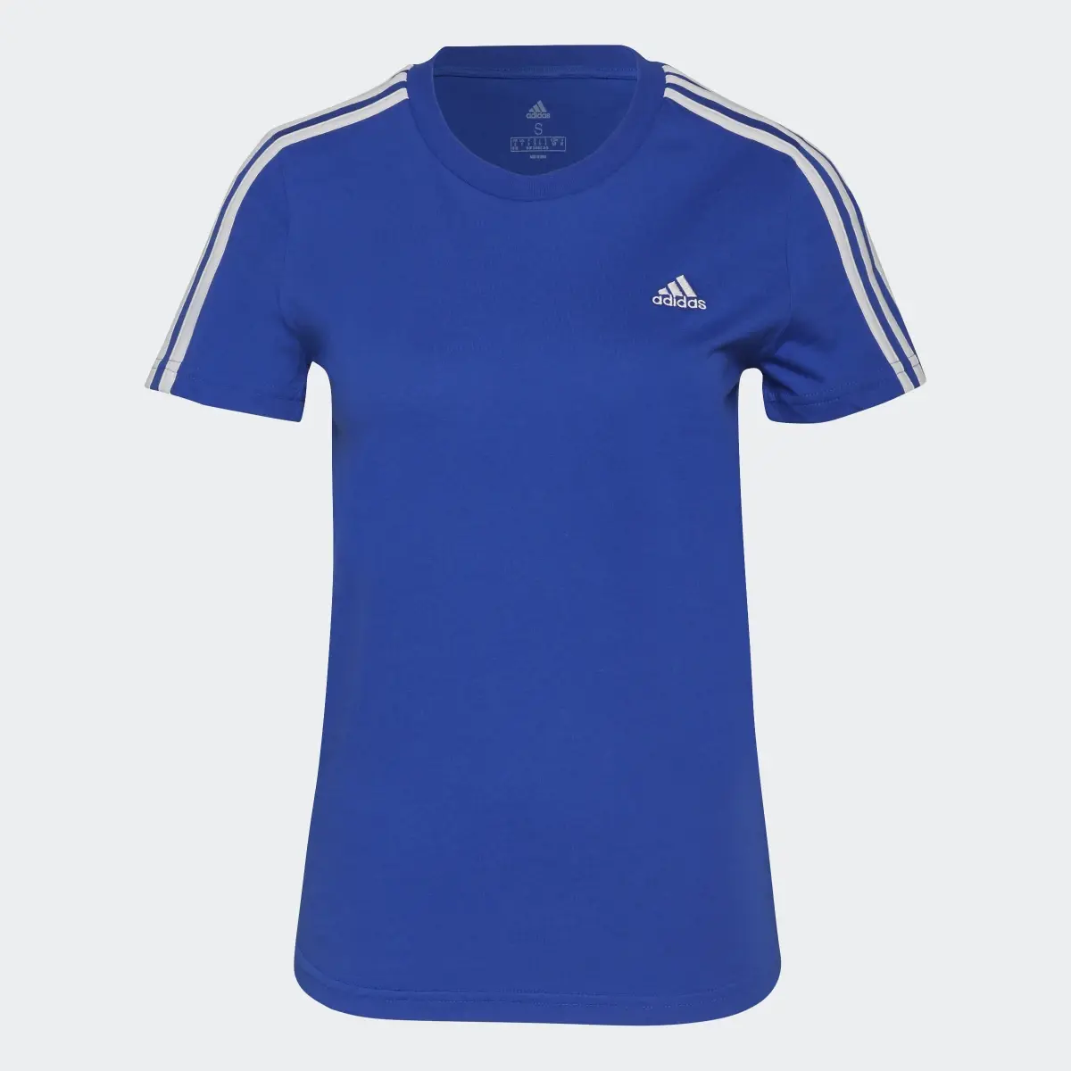 Adidas LOUNGEWEAR Essentials Slim 3-Stripes Tişört. 1