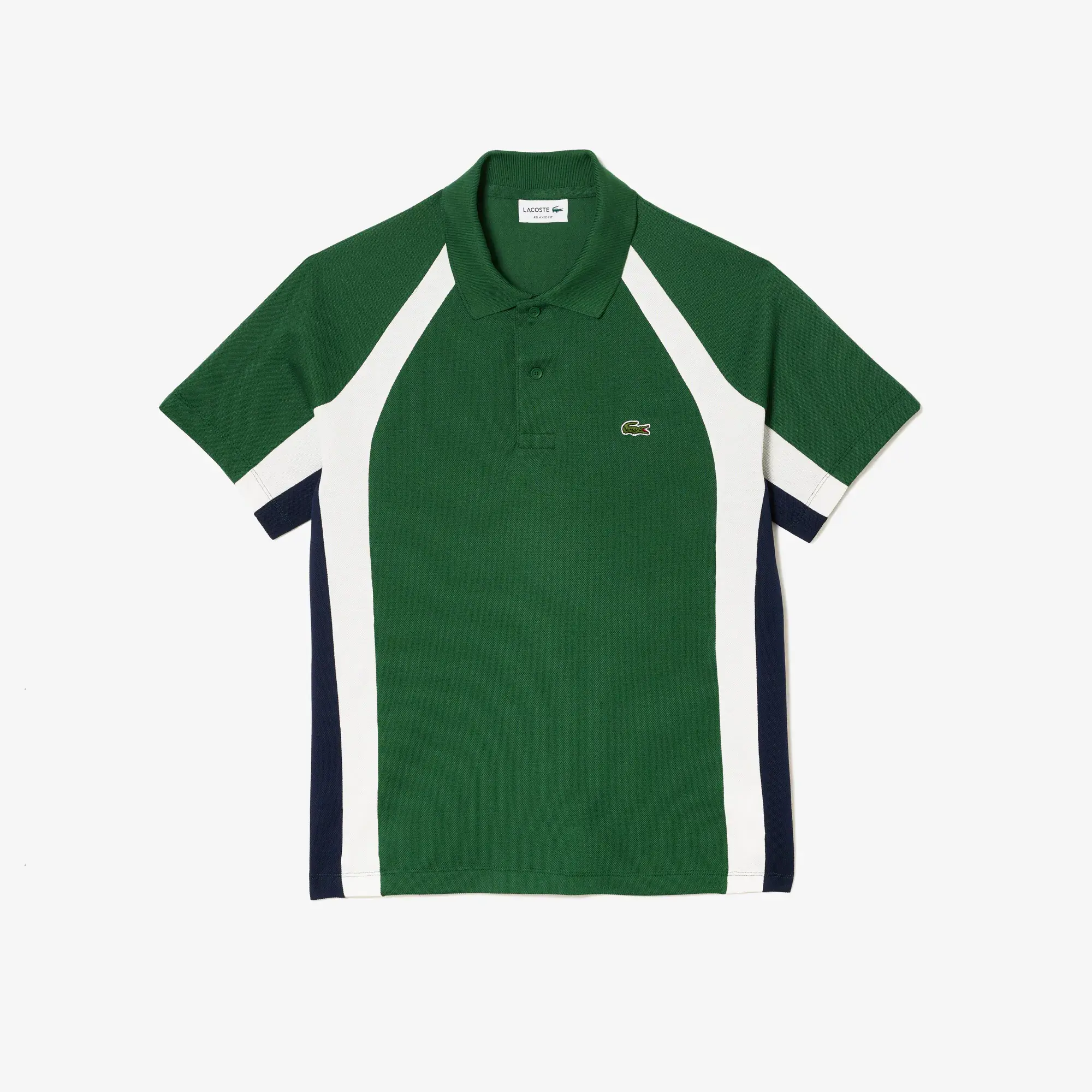 Lacoste Men’s Cotton Mini-Piqué Colorblock Polo. 2