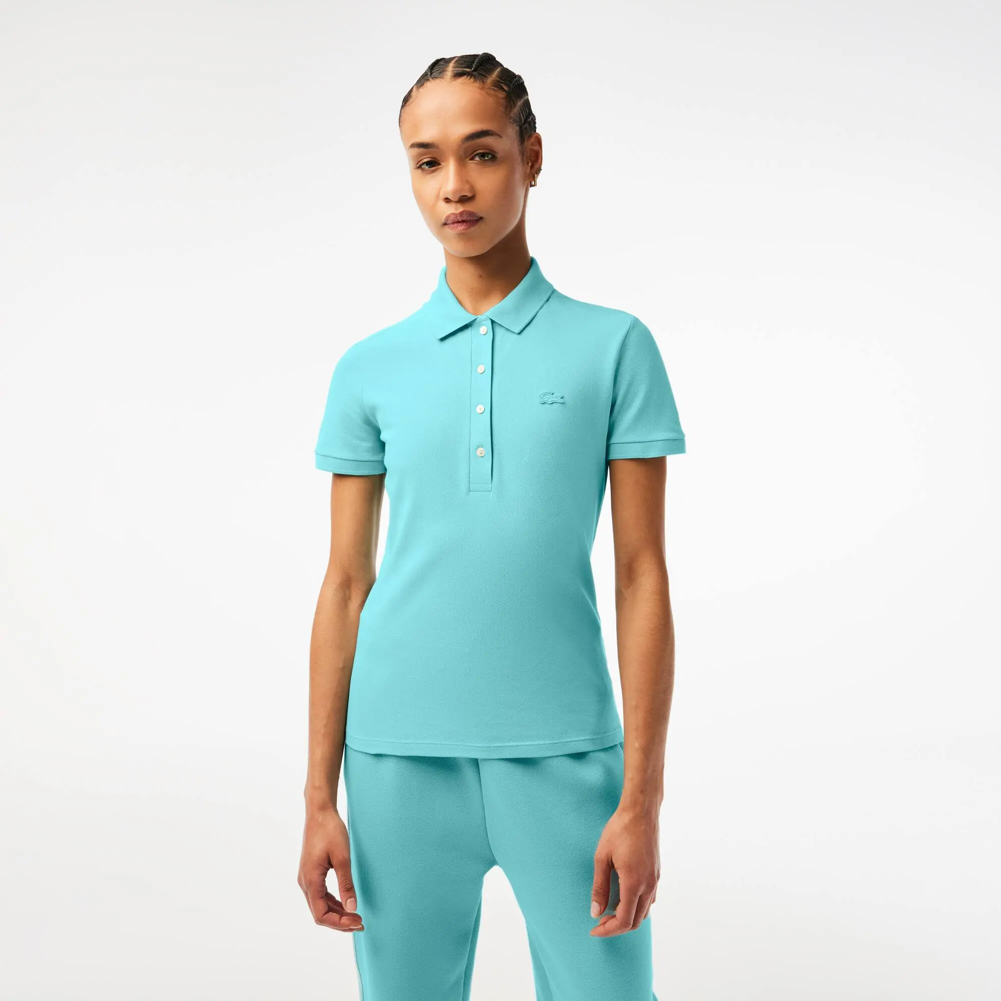 Lacoste Women's Lacoste Slim fit Stretch Cotton Piqué Polo Shirt. 1