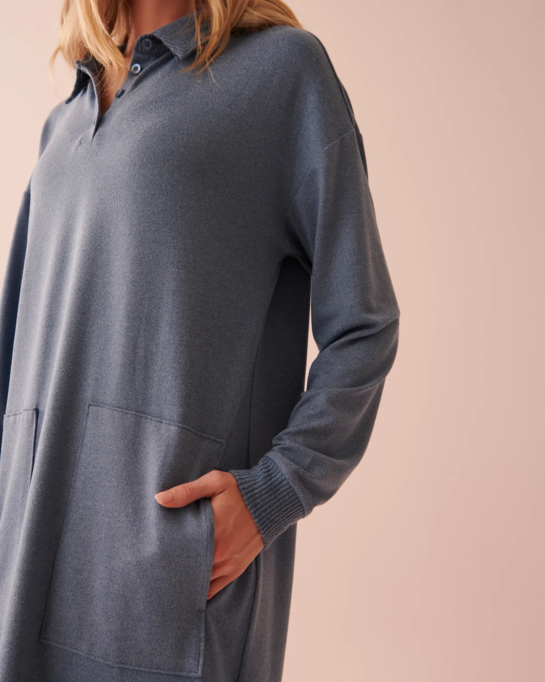 La Vie en Rose Soft Knit Long Sleeve Sleepshirt. 3