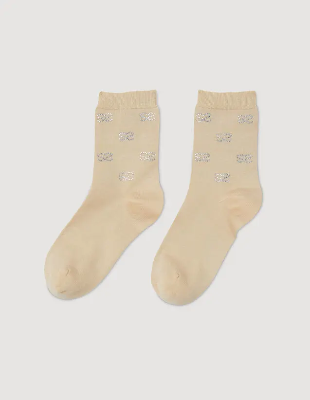 Sandro Double S rhinestone socks. 2