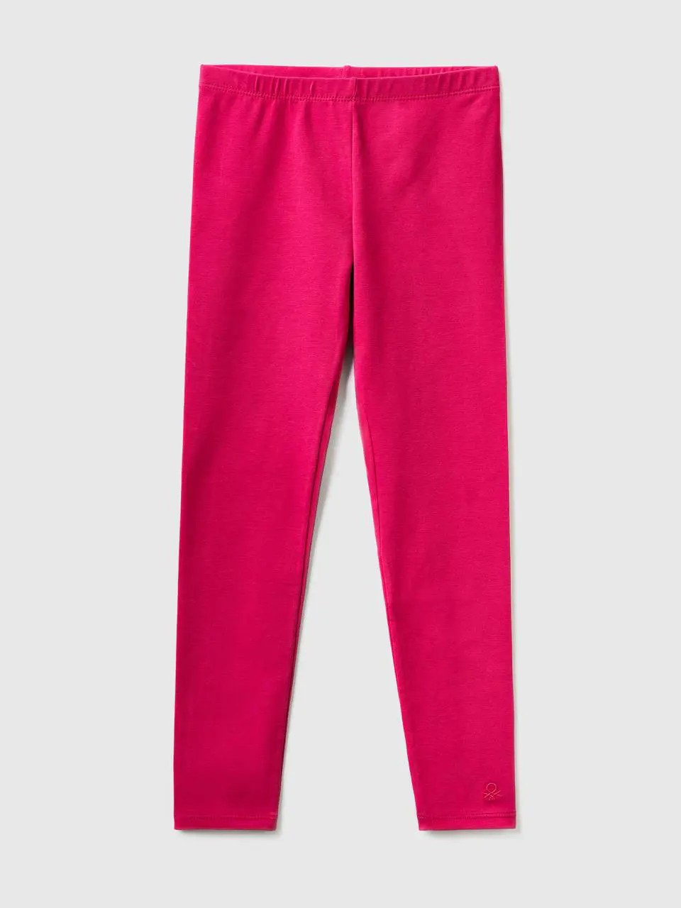 Benetton leggings in stretch cotton with logo. 1