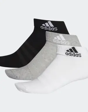 CUSHIONED ANKLE SOCKS - 3 PAIRS