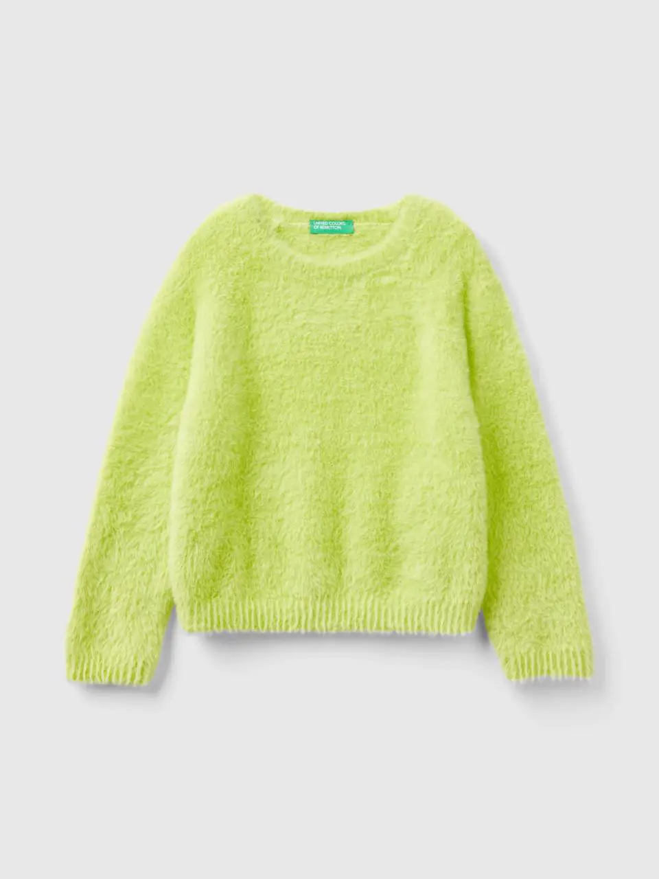 Benetton sweater with faux fur. 1