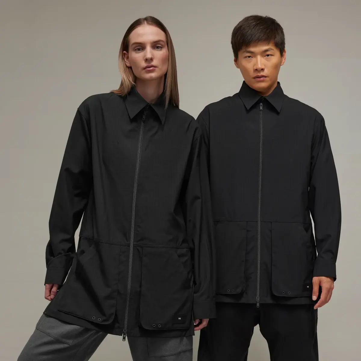 Adidas Y-3 Winter Ripstop Overshirt. 1