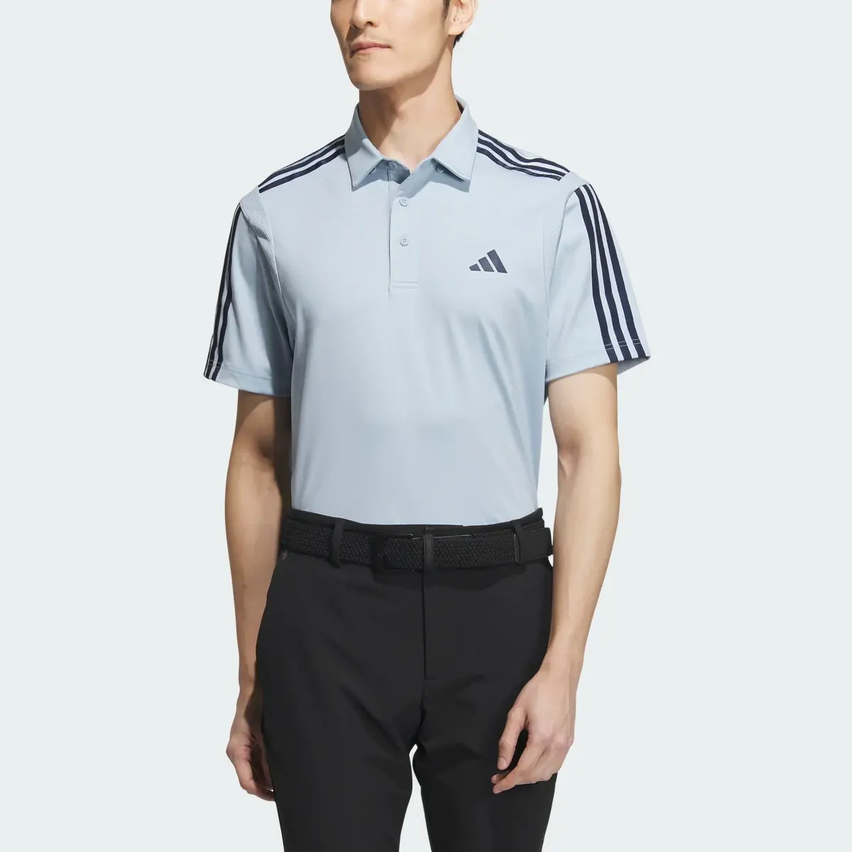 Adidas HEAT.RDY 3-Stripe Short Sleeve Polo Shirt. 1