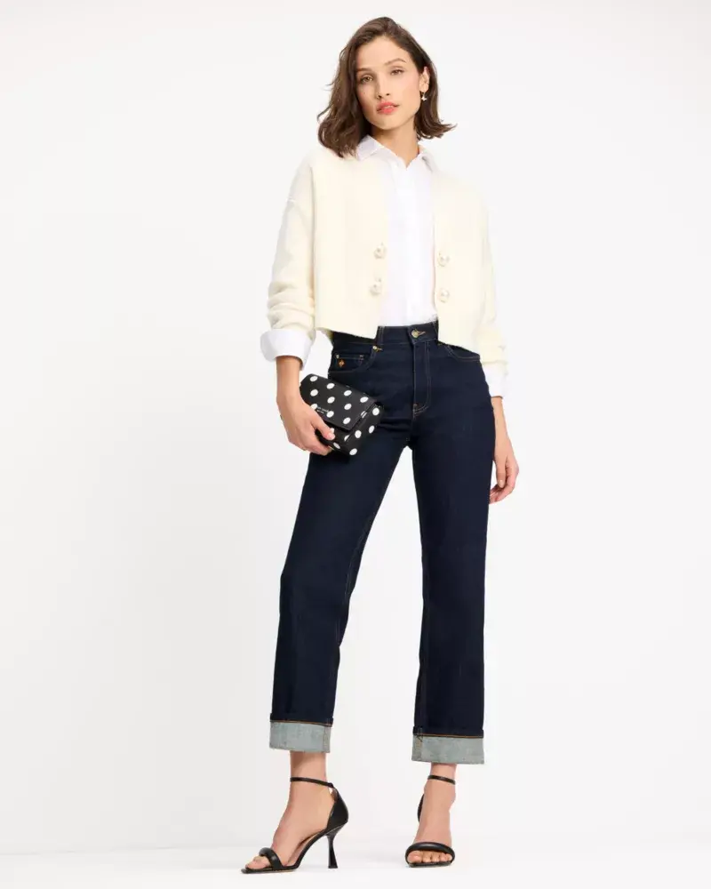 Kate Spade Ribbed Pearl Cardigan. 3