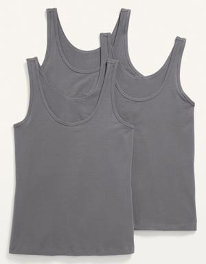 Old Navy First-Layer Tank Top 3-Pack for Women gray