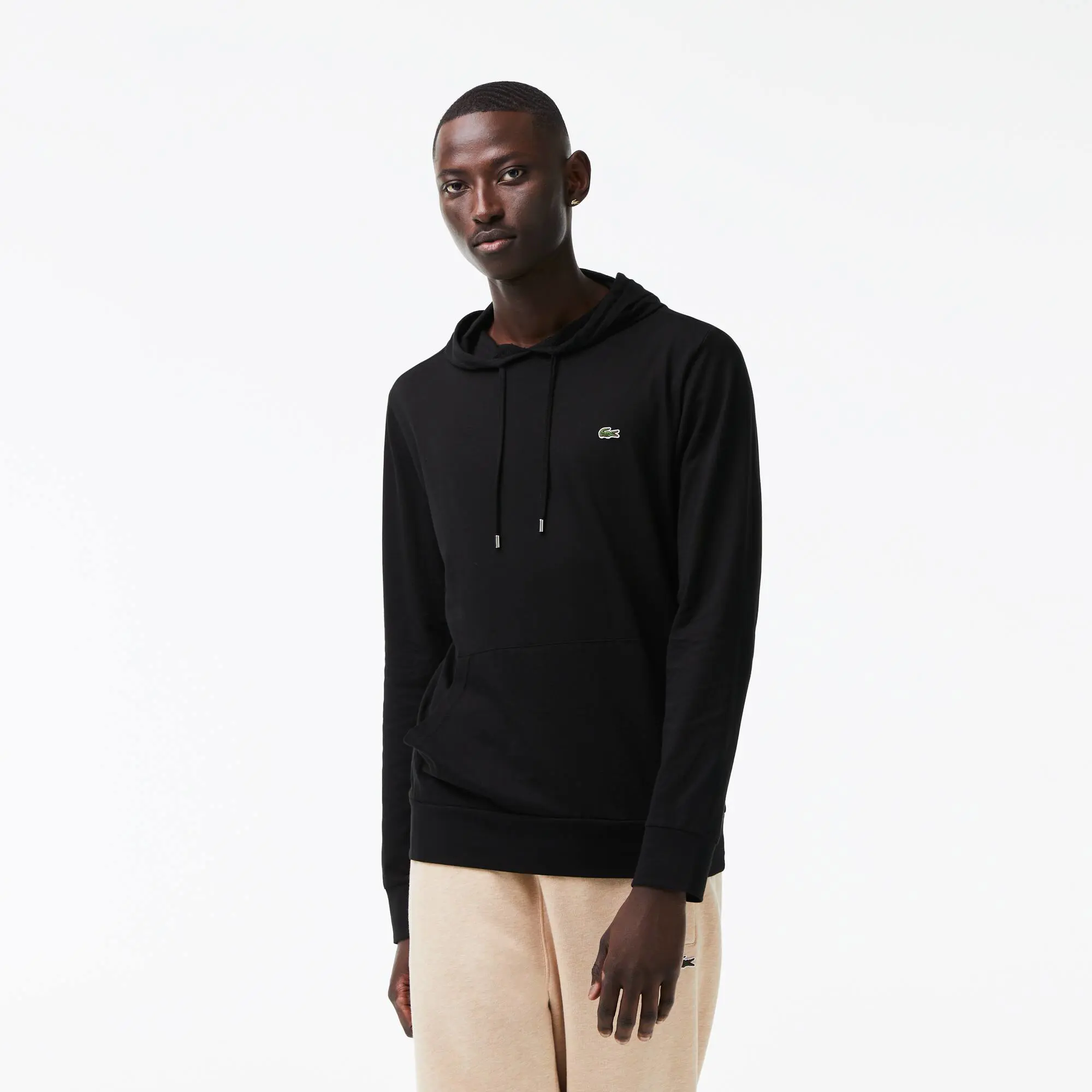 Lacoste Men's Cotton Jersey Hooded T-Shirt. 1 Lacoste Men's Cotton Jersey Hooded T-Shirt. 1