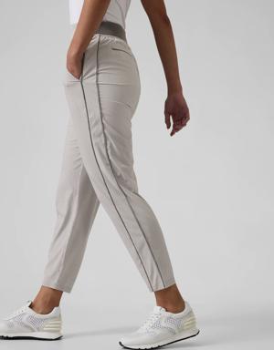 Brooklyn Textured Ankle Pant white