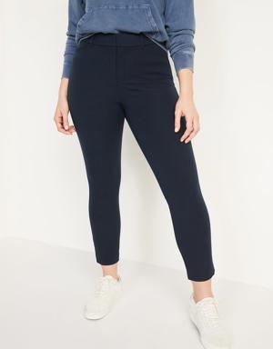 High-Waisted Pixie Skinny Ankle Pants blue