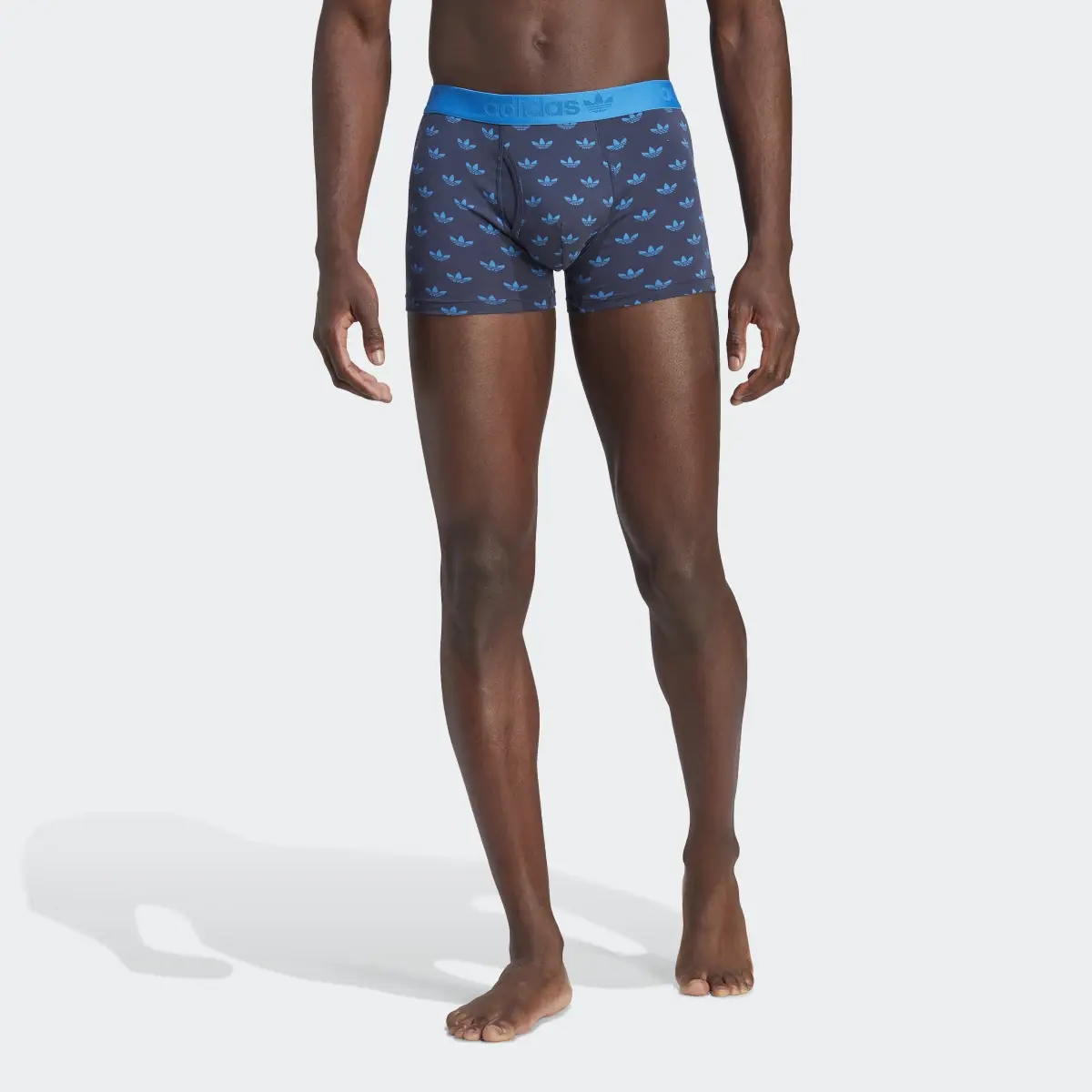 Adidas Comfort Flex Cotton Print Trunk Briefs. 1