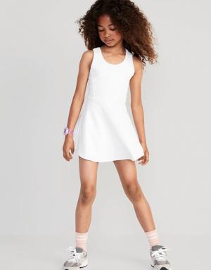 Old Navy PowerSoft Sleeveless Performance Dress for Girls white