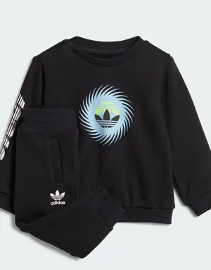 Graphics Crew Sweatshirt and Pants Set