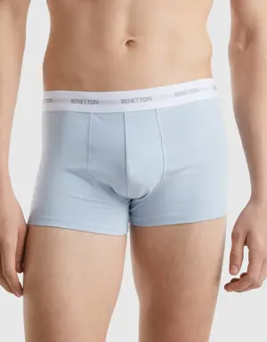 sky blue boxers in stretch organic cotton