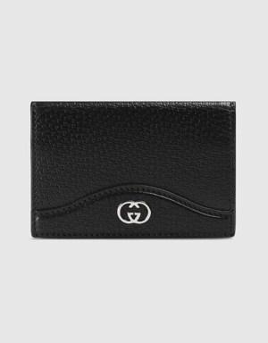 Card case wallet with Interlocking G